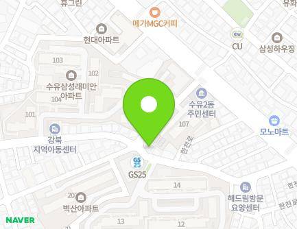 42 Hancheon-ro 155-gil, Gangbuk-gu, Seoul, Republic of Korea Map