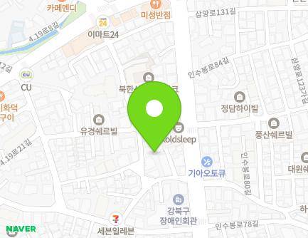 11-5 Insubong-ro 81-gil, Gangbuk-gu, Seoul, Republic of Korea Map