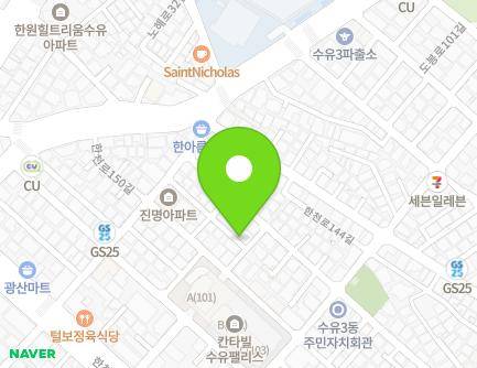 28-17 Hancheon-ro 148-gil, Gangbuk-gu, Seoul, Republic of Korea Map