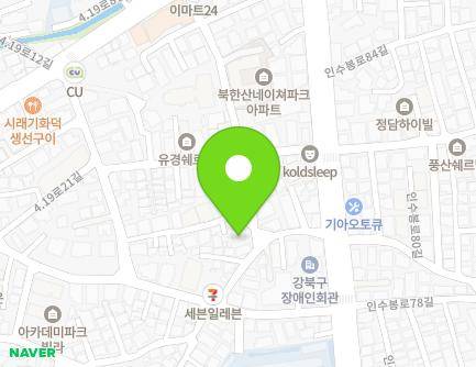 14-3 Insubong-ro 79-gil, Gangbuk-gu, Seoul, Republic of Korea Map