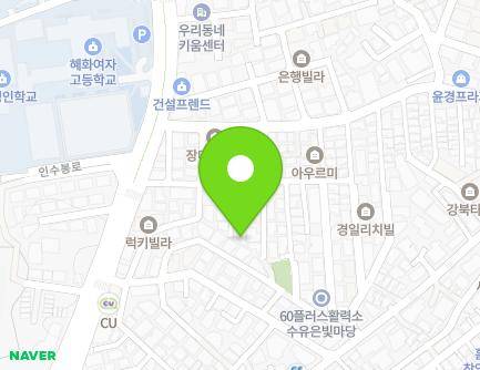 16-9 Insubong-ro 30-gil, Gangbuk-gu, Seoul, Republic of Korea Map