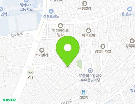 23 Insubong-ro 28-gil, Gangbuk-gu, Seoul, Republic of Korea Map