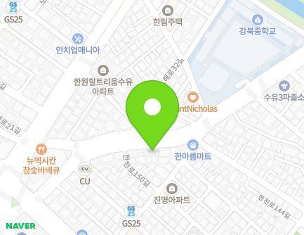 38 Hancheon-ro 150-gil, Gangbuk-gu, Seoul, Republic of Korea Map