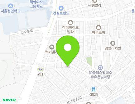 20-2 Insubong-ro 28-gil, Gangbuk-gu, Seoul, Republic of Korea Map