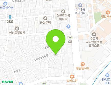 17-4 Suyu-ro 23-gil, Gangbuk-gu, Seoul, Republic of Korea Map