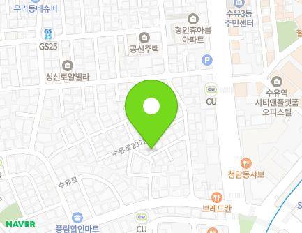 17-10 Suyu-ro 23-gil, Gangbuk-gu, Seoul, Republic of Korea Map