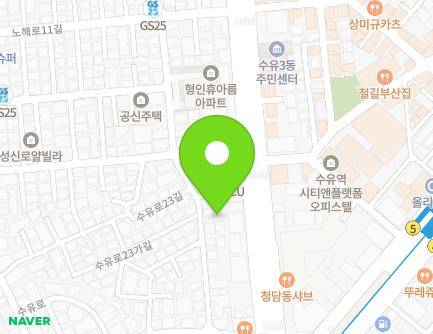 22 Suyu-ro 23-gil, Gangbuk-gu, Seoul, Republic of Korea Map