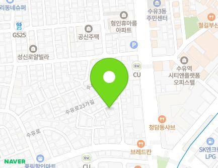 17-7 Suyu-ro 23-gil, Gangbuk-gu, Seoul, Republic of Korea Map