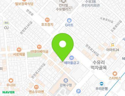 18-1 Hancheon-ro 139ga-gil, Gangbuk-gu, Seoul, Republic of Korea Map