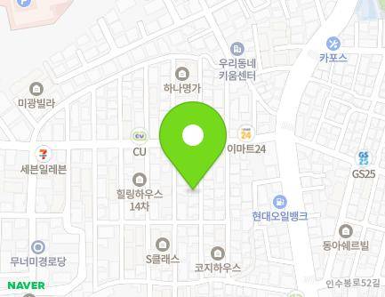 15-12 Insubong-ro 55-gil, Gangbuk-gu, Seoul, Republic of Korea Map