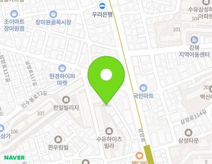 17 Samyang-ro 113-gil, Gangbuk-gu, Seoul, Republic of Korea Map