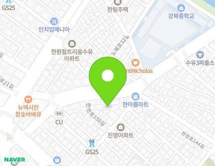 38-4 Hancheon-ro 150-gil, Gangbuk-gu, Seoul, Republic of Korea Map