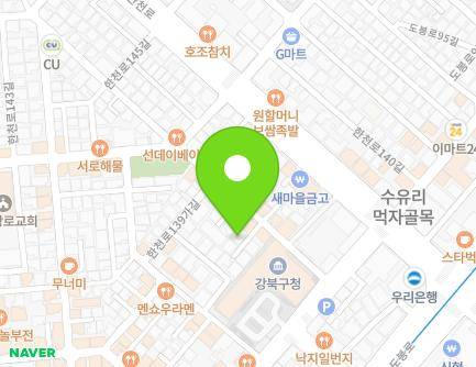 13-6 Hancheon-ro 139ga-gil, Gangbuk-gu, Seoul, Republic of Korea Map