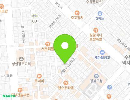 25-16 Hancheon-ro 139ga-gil, Gangbuk-gu, Seoul, Republic of Korea Map