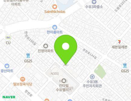 23-16 Hancheon-ro 144-gil, Gangbuk-gu, Seoul, Republic of Korea Map