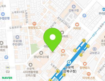 9-8 Dobong-ro 87-gil, Gangbuk-gu, Seoul, Republic of Korea Map