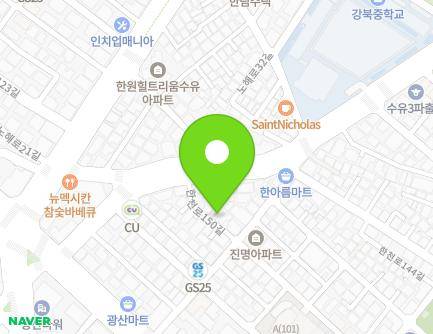 28-9 Hancheon-ro 150-gil, Gangbuk-gu, Seoul, Republic of Korea Map