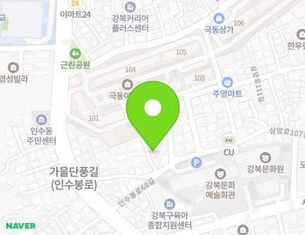 15-6 Insubong-ro 68-gil, Gangbuk-gu, Seoul, Republic of Korea Map