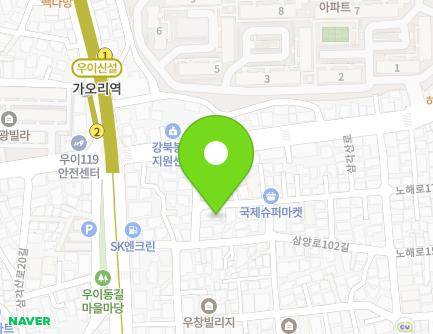 77 Nohae-ro 17-gil, Gangbuk-gu, Seoul, Republic of Korea Map