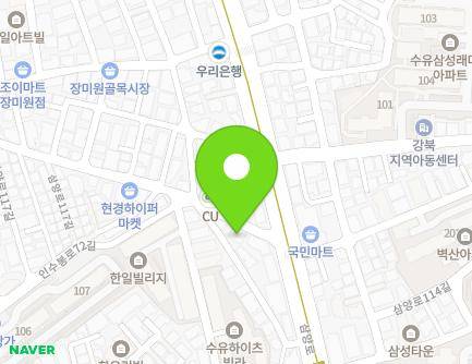 5 Samyang-ro 117-gil, Gangbuk-gu, Seoul, Republic of Korea Map