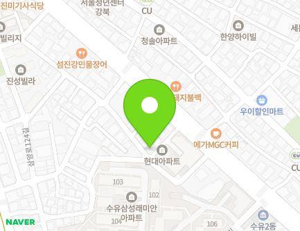 24 Hancheon-ro 161-gil, Gangbuk-gu, Seoul, Republic of Korea Map