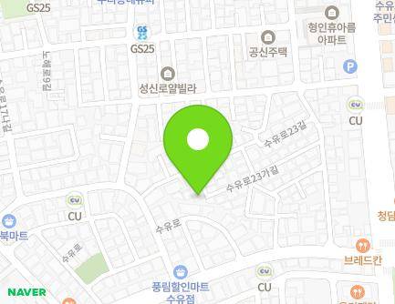 25-1 Suyu-ro 23ga-gil, Gangbuk-gu, Seoul, Republic of Korea Map