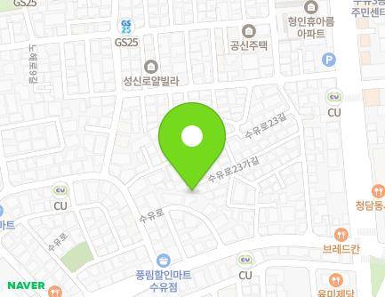 25 Suyu-ro 23ga-gil, Gangbuk-gu, Seoul, Republic of Korea Map