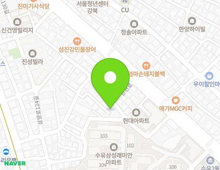 29 Hancheon-ro 161-gil, Gangbuk-gu, Seoul, Republic of Korea Map