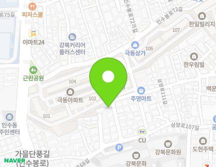 25-11 Insubong-ro 68-gil, Gangbuk-gu, Seoul, Republic of Korea Map