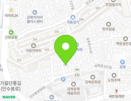 25-14 Insubong-ro 68-gil, Gangbuk-gu, Seoul, Republic of Korea Map