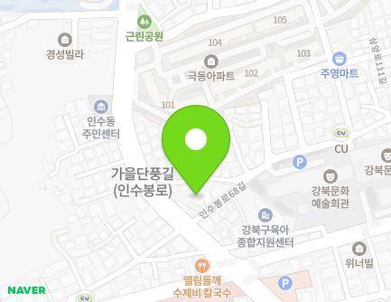 1-4 Insubong-ro 68-gil, Gangbuk-gu, Seoul, Republic of Korea Map