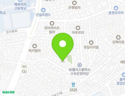 24 Insubong-ro 28na-gil, Gangbuk-gu, Seoul, Republic of Korea Map