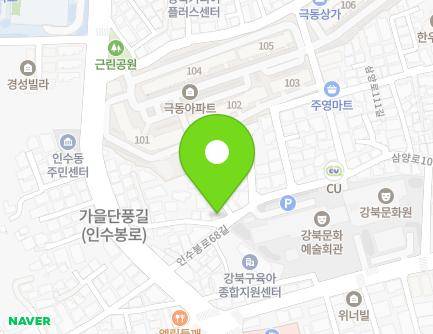 15 Insubong-ro 68-gil, Gangbuk-gu, Seoul, Republic of Korea Map