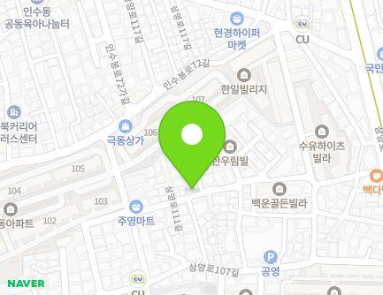 42 Samyang-ro 111-gil, Gangbuk-gu, Seoul, Republic of Korea Map