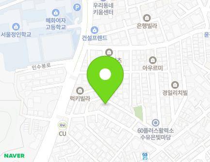 14 Insubong-ro 28na-gil, Gangbuk-gu, Seoul, Republic of Korea Map