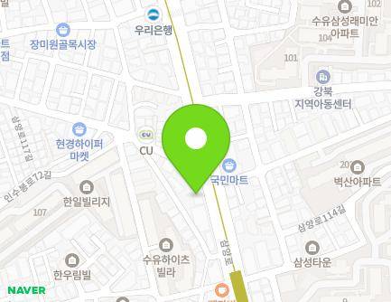 445 Samyang-ro, Gangbuk-gu, Seoul, Republic of Korea Map