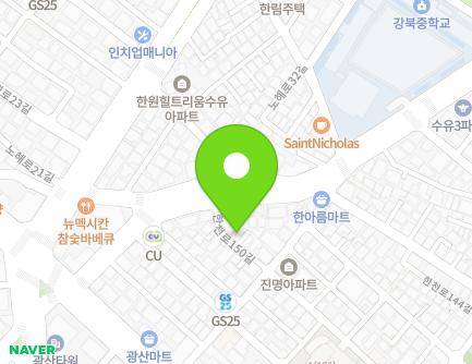 28-7 Hancheon-ro 150-gil, Gangbuk-gu, Seoul, Republic of Korea Map