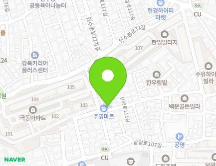 54 Samyang-ro 111-gil, Gangbuk-gu, Seoul, Republic of Korea Map