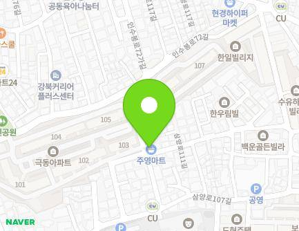 56 Samyang-ro 111-gil, Gangbuk-gu, Seoul, Republic of Korea Map