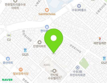 28-16 Hancheon-ro 148-gil, Gangbuk-gu, Seoul, Republic of Korea Map