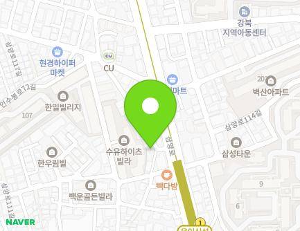 3 Samyang-ro 113-gil, Gangbuk-gu, Seoul, Republic of Korea Map