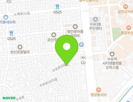 25 Suyu-ro 23-gil, Gangbuk-gu, Seoul, Republic of Korea Map