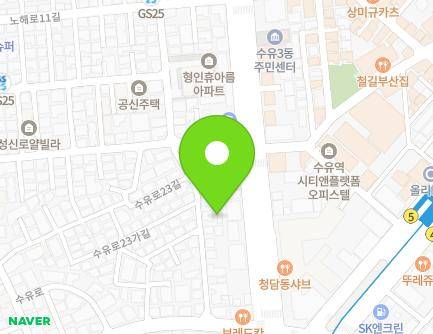 18-1 Suyu-ro 23-gil, Gangbuk-gu, Seoul, Republic of Korea Map