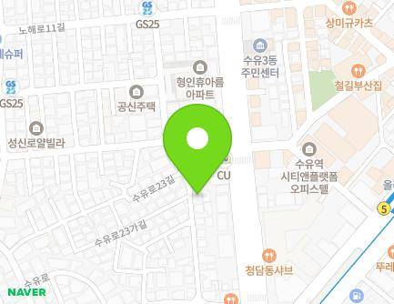 22-1 Suyu-ro 23-gil, Gangbuk-gu, Seoul, Republic of Korea Map