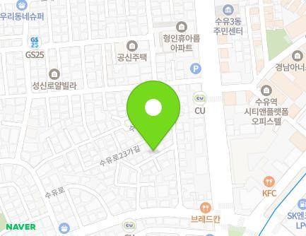 17-6 Suyu-ro 23-gil, Gangbuk-gu, Seoul, Republic of Korea Map