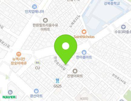 28-19 Hancheon-ro 150-gil, Gangbuk-gu, Seoul, Republic of Korea Map