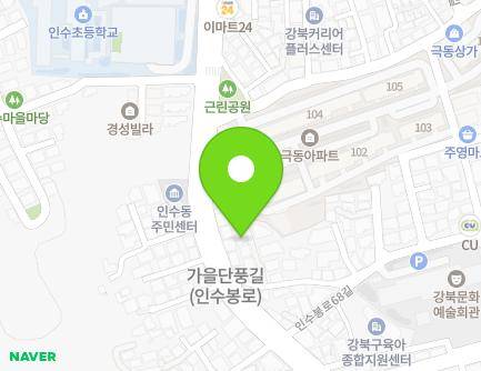 3-9 Insubong-ro 70-gil, Gangbuk-gu, Seoul, Republic of Korea Map