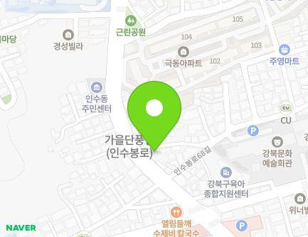 4 Insubong-ro 70-gil, Gangbuk-gu, Seoul, Republic of Korea Map