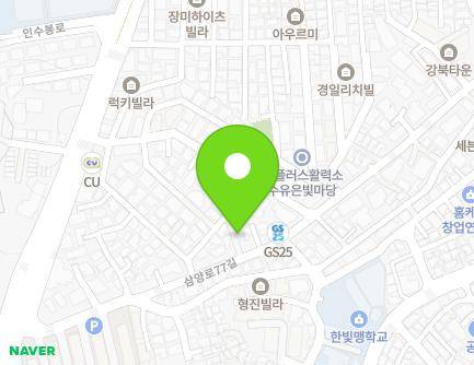 72-4 Samyang-ro 77-gil, Gangbuk-gu, Seoul, Republic of Korea Map