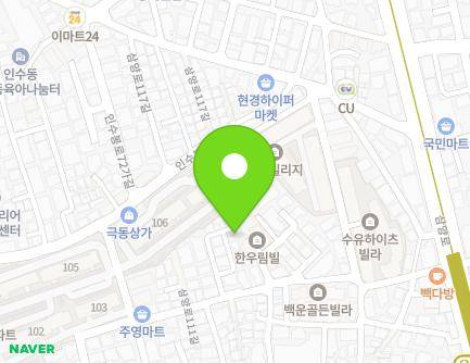 40-14 Samyang-ro 111-gil, Gangbuk-gu, Seoul, Republic of Korea Map